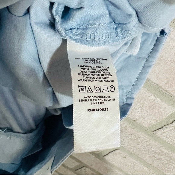 LOFT NWT Light Blue Monroe Slim Chino Pants Size 8 - Picture 12 of 12